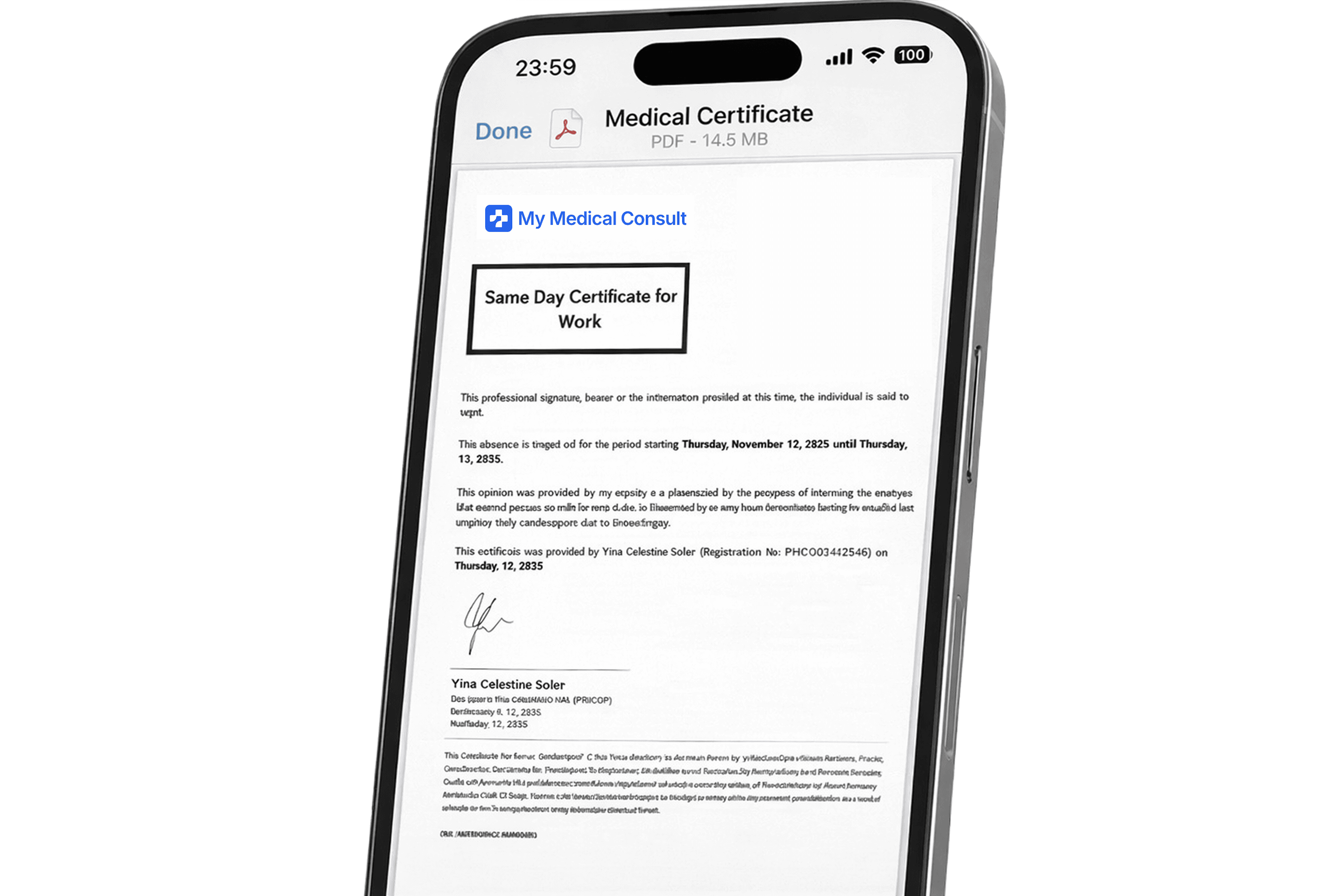 Get A Medical Certificate Online Today! Request a single day medical certificate online for sick leave, carers leave, mental health days and more.